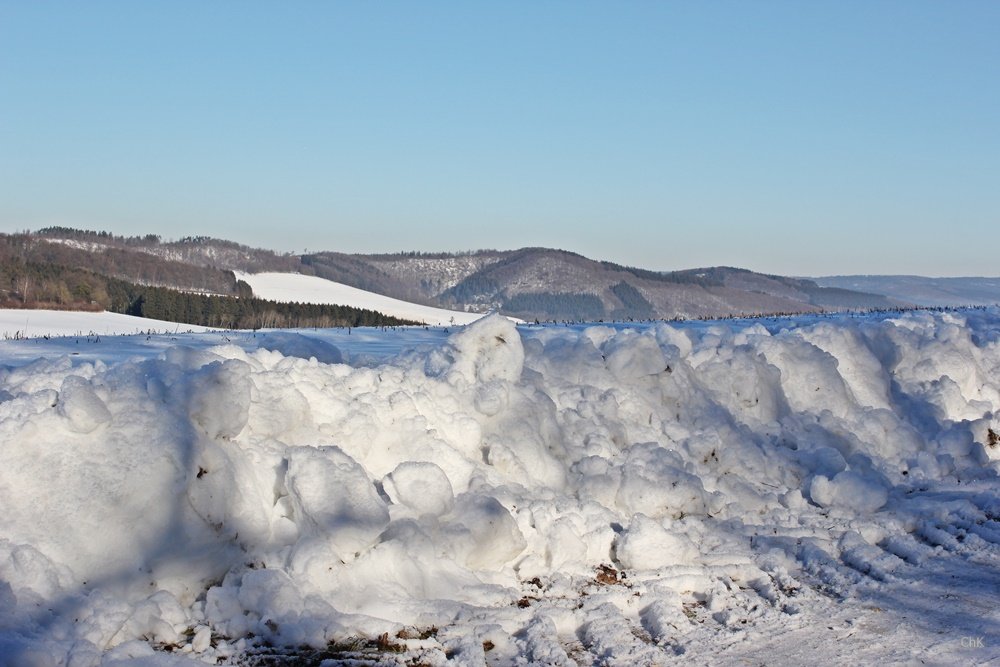 Wanderweg, A6, Altenhellefeld, Wacholderheide, Wandern, Schneewanderung