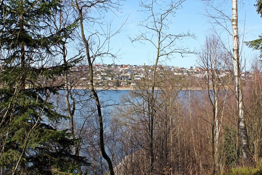 Rund um den Sorpesee, Radtour, Fahrradfahren, Sorpesee, Stemel, Urlaubshappen, Blick auf Langschei