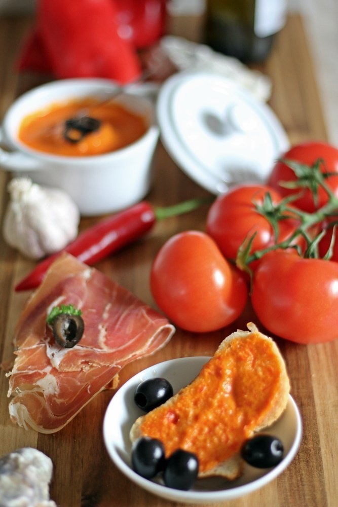 Tomaten Aioli Sauce, Parmaschinken, Tapas Abend, Büffet
