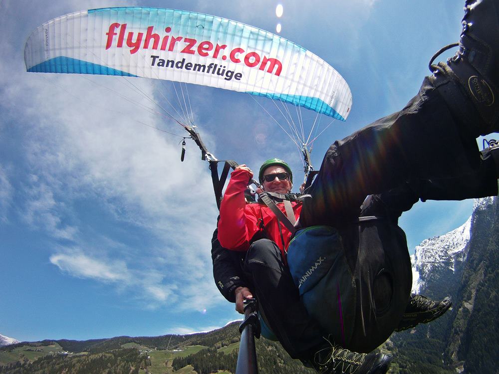 Gleitschirmfliegen, Tandemflug, Südtirol, Saltaus