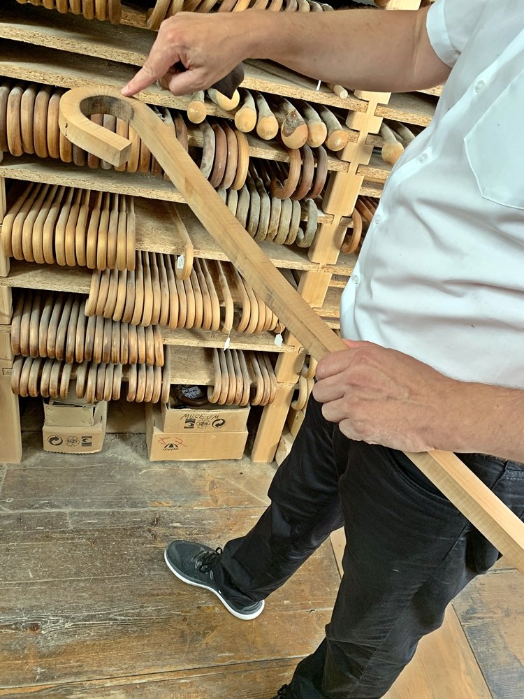 Holzrohling für einen Regenschirm bei Kirchtag in Salzburg